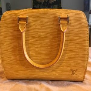 LOUIS VUITTON Yellow Epi Handbag